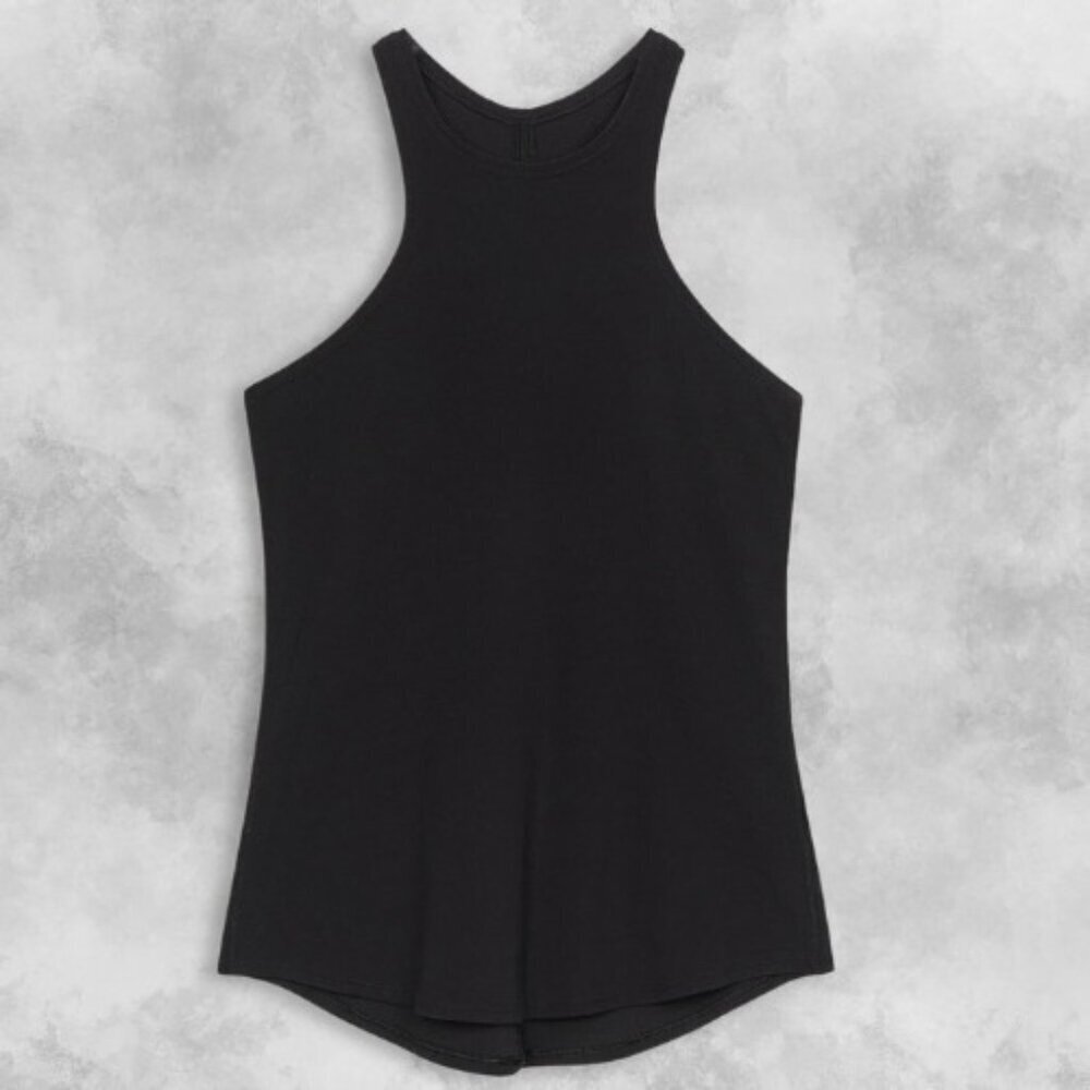 Lululemon Base Pace Ribbed Tank Top Sweat-Wicking Four-Way Stretch Black W Small